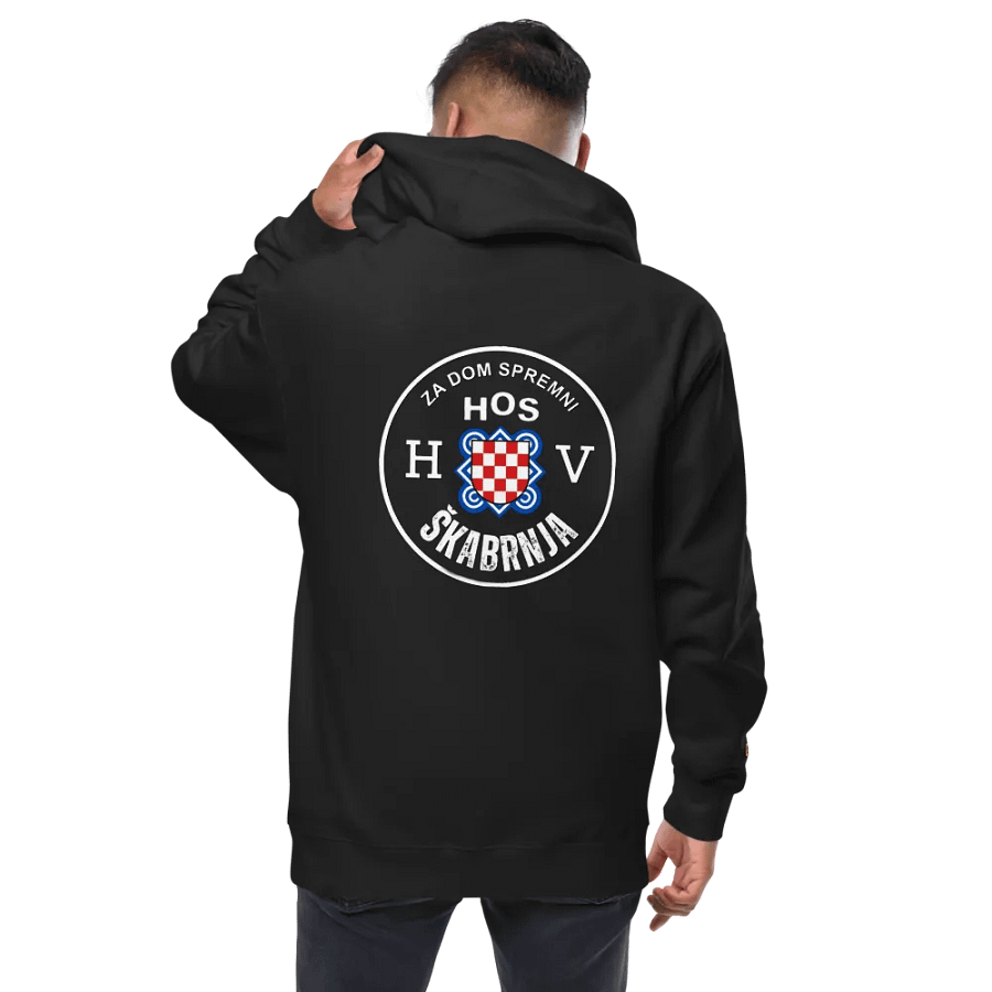 HOS ŠKABRNJA HV ZA DOM SPREMNI Checkered Shield Zip-Up Hoodie product image (1)