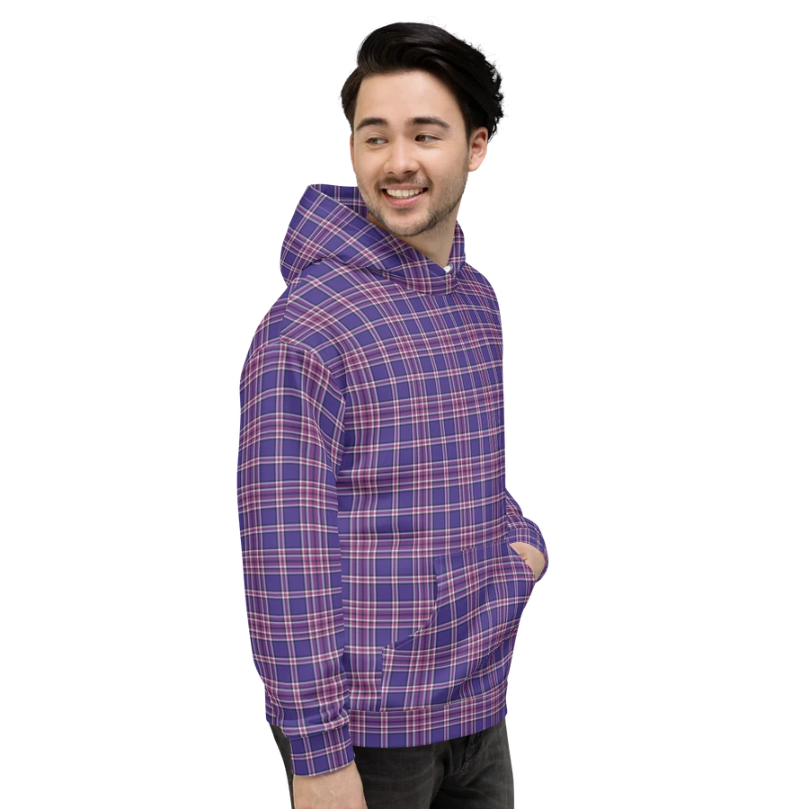 Purple Orchid and Violet Plaid Hoodie product image (4)