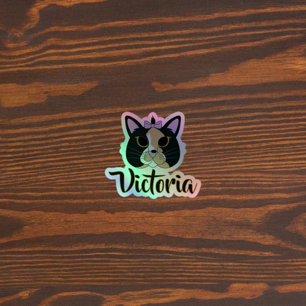 Victoria's Playful Holographic Sticker product image (5)