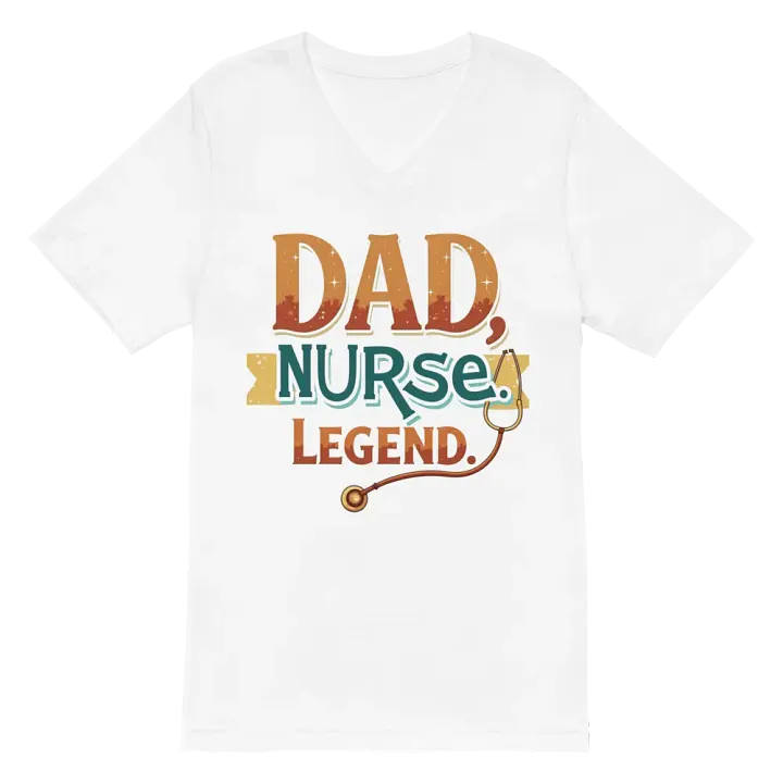 Legendary Nurse Dad V-Neck Tee product image (6)