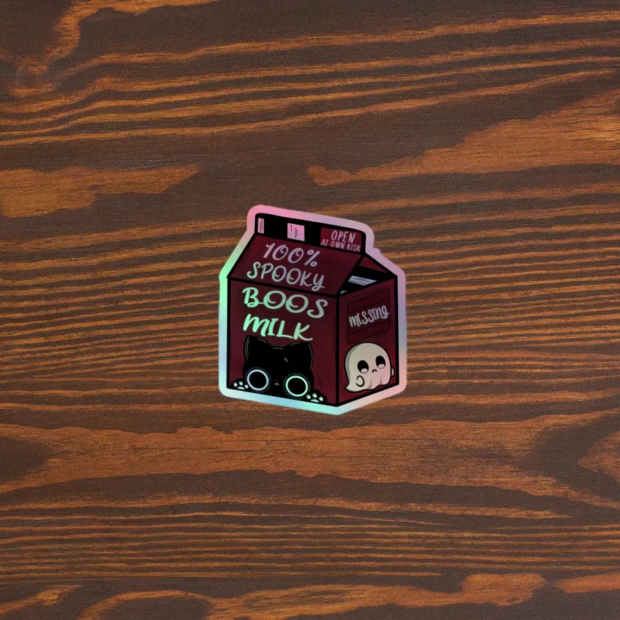 Spooky Boos Milk Holographic Sticker Sheet product image (5)