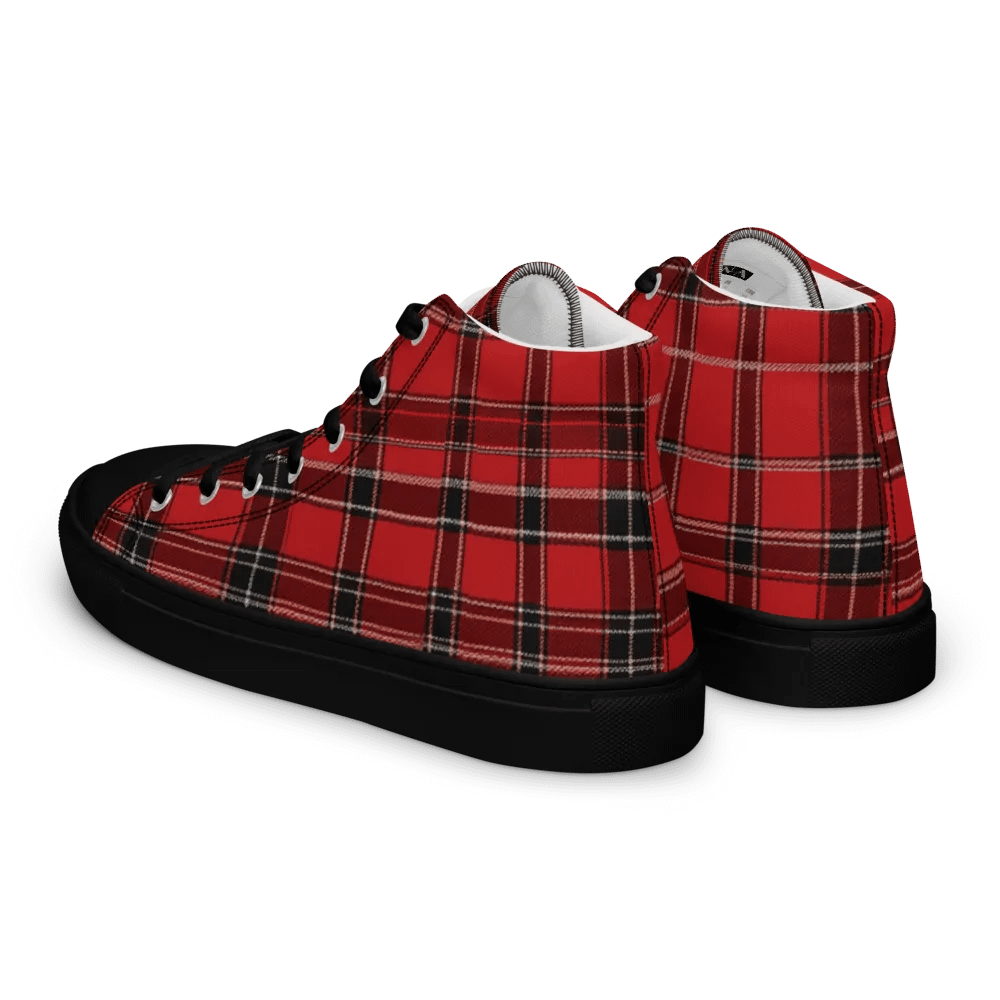 Red Tartan Shoes - Men's High Tops product image (12)