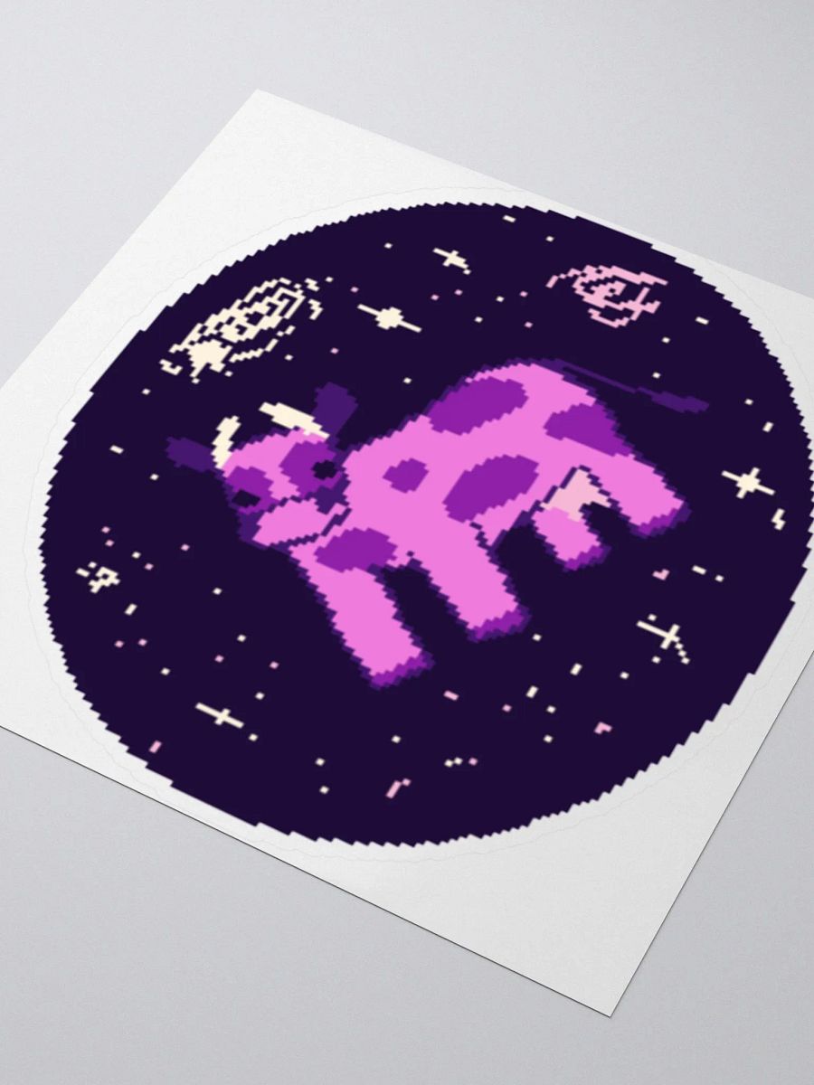 Purple Cow in Space sticker product image (3)