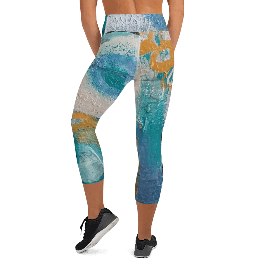 original artwork printed on yoga sports capri legginsg product image (5)