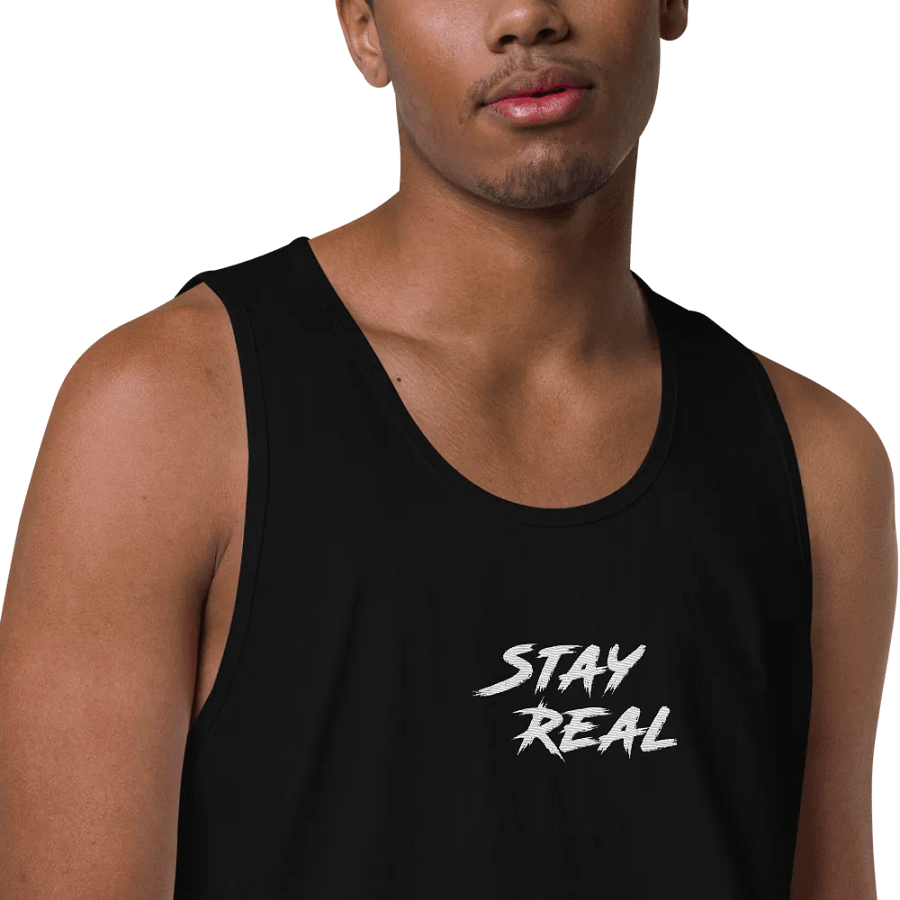 Stay REAL Embroidered Tank product image (8)