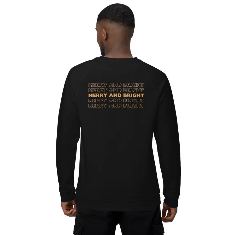 Golden Glitter Merry and Bright Sweatshirt product image (4)