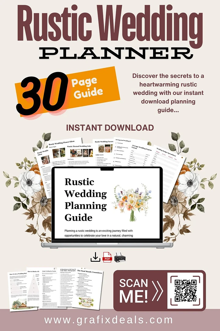 Ultimate Rustic Wedding Planning Guide: Instant Downloadable Checklist product image (1)