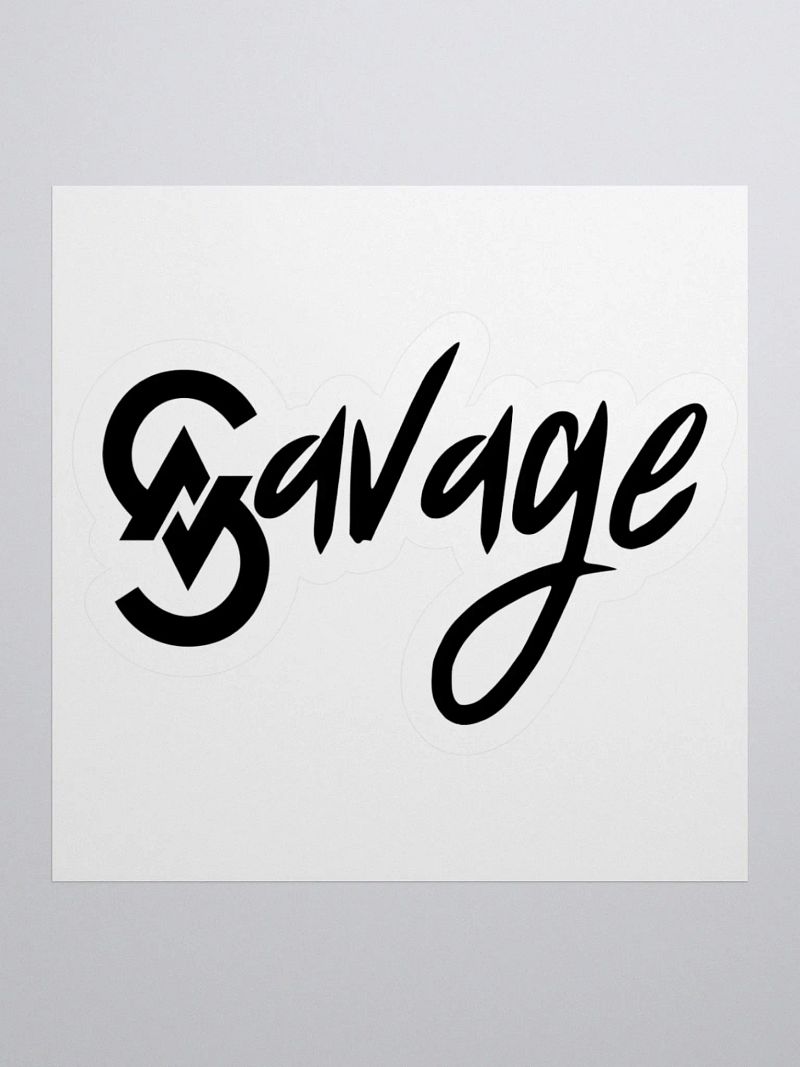 Savage Logo Sticker (Black)