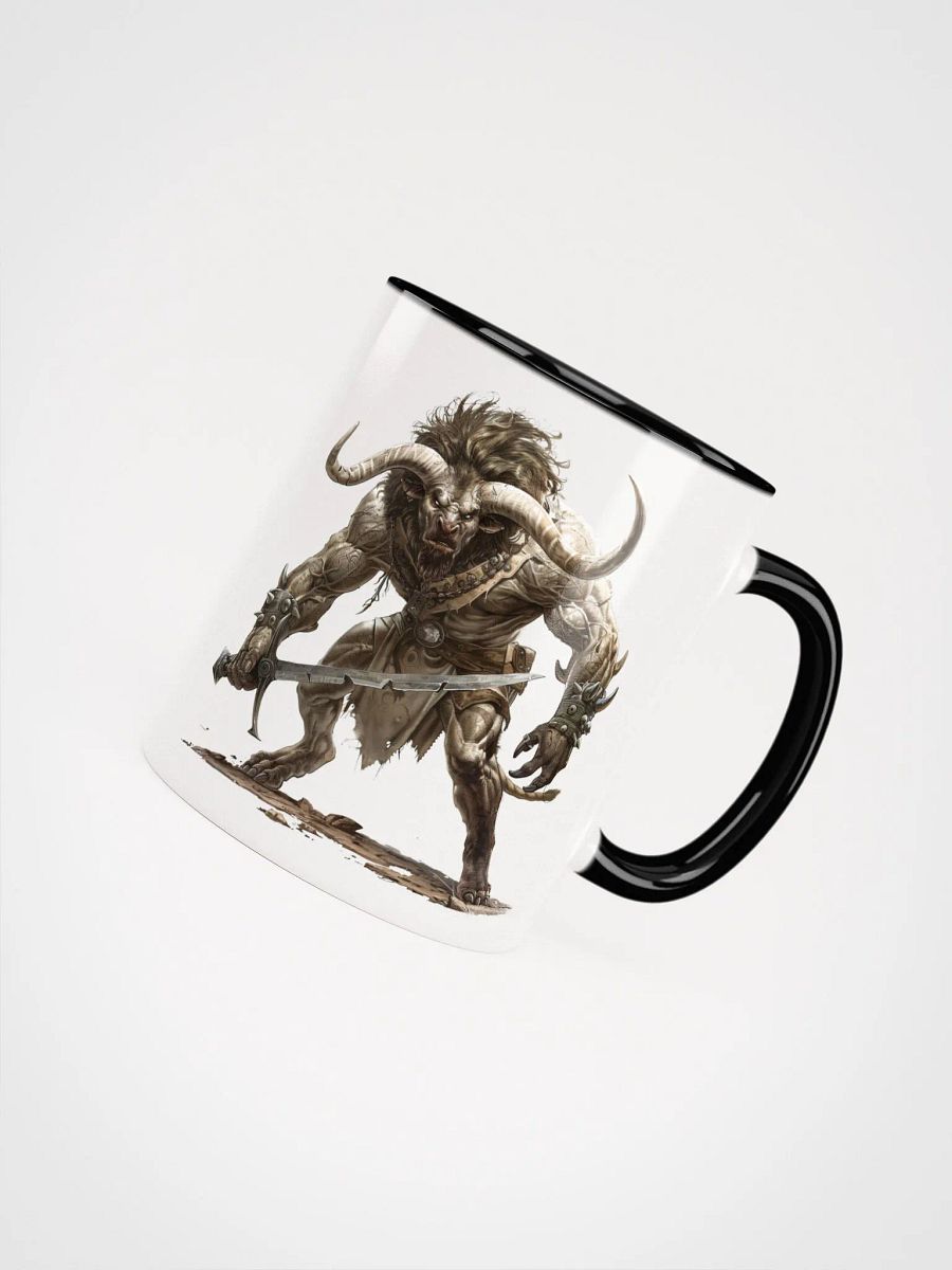 The Minotaur - The Legendary Greek Mythical Creature Ceramic Mug with Black Color Inside product image (4)