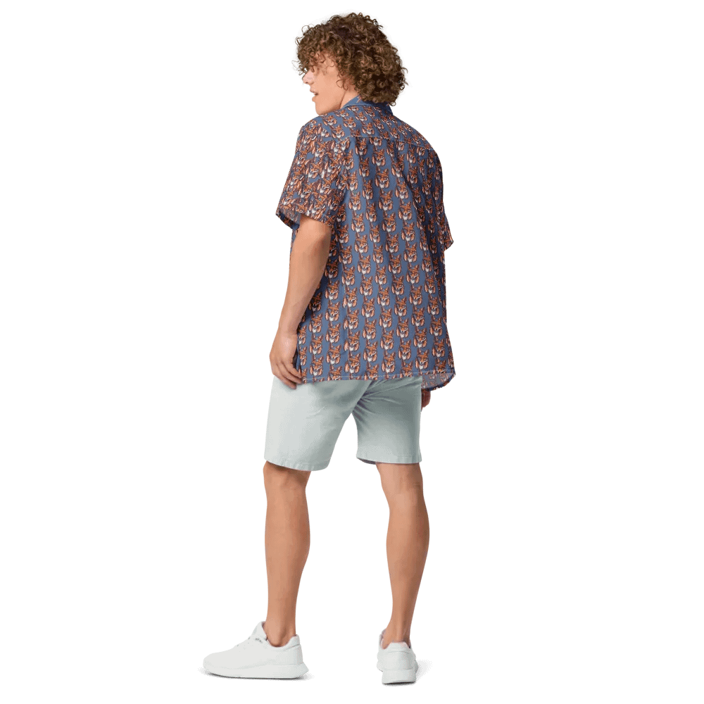 Mullet Fox All Over Print Hawaiian Tee - July 4th product image (4)