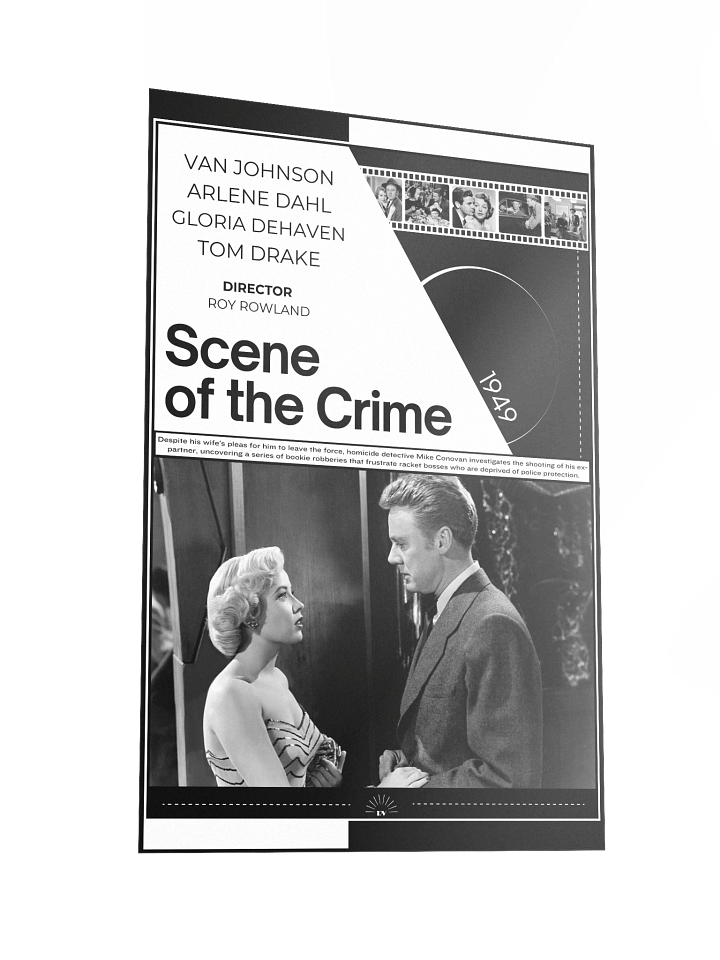 Scene of the Crime with Van Johnson, Arlene Dahl and Gloria DeHaven 1949 | Movie Poster | 12x18 Wall Art product image (2)