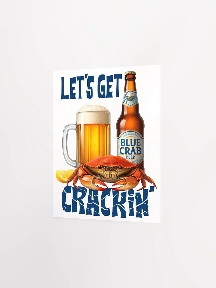 Let's Get Crackin' Crab and Beer Print product image (6)
