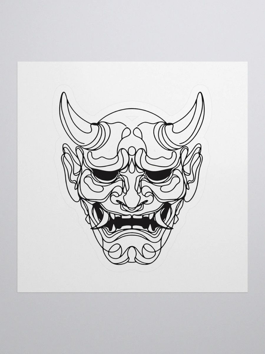 Japanese Oni Mask Sticker product image (1)