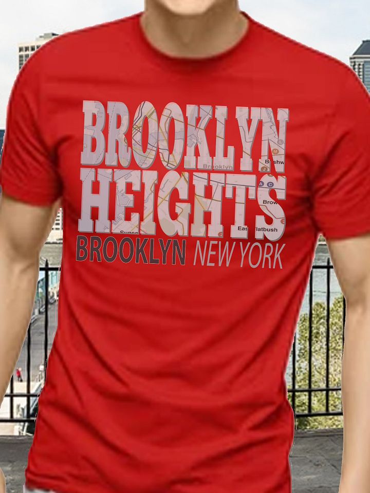 Fun Cool Brooklyn Heights Brooklyn New York with Subway Map T-Shirt product image (2)