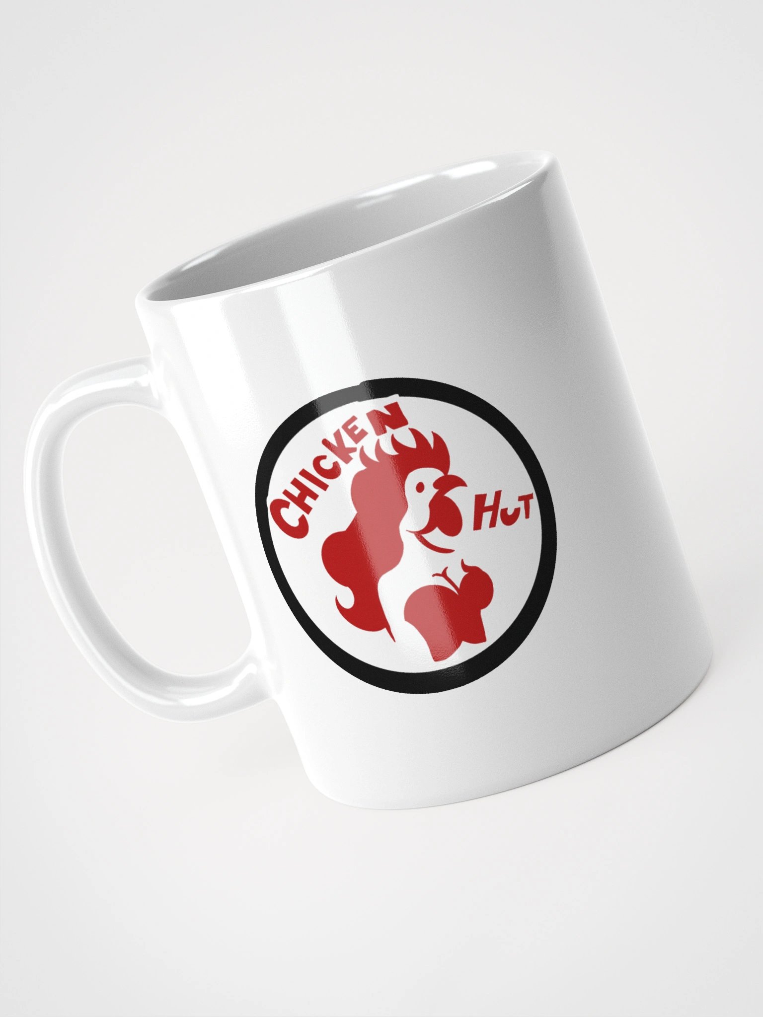 The Chicken Hut Logo White Glossy Mug product image (12)
