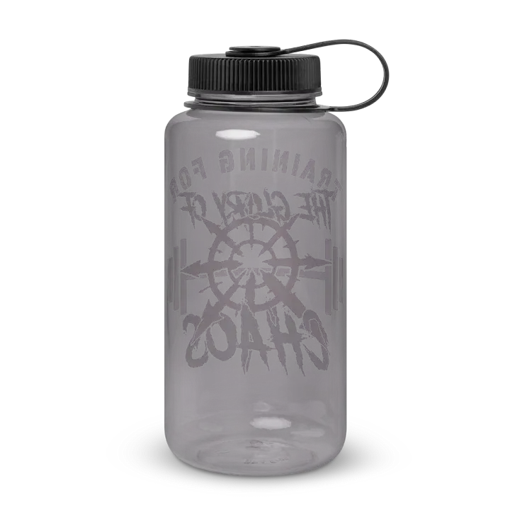 Training for the Glory of Chaos Wide Mouth Water Bottle | Warhammer 40K Chaos Design product image (6)