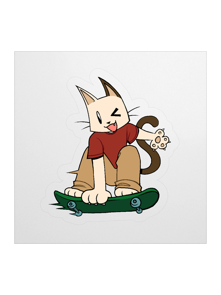 Skatie D. Cat sticker product image (1)