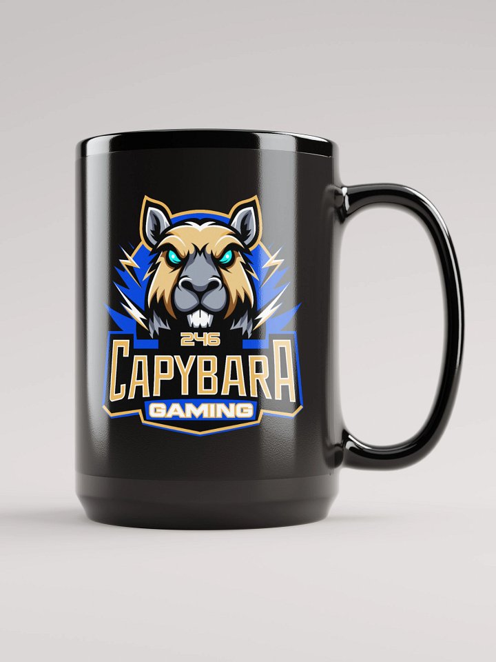 Capybara 246 Gaming Black Glossy Mug product image (1)