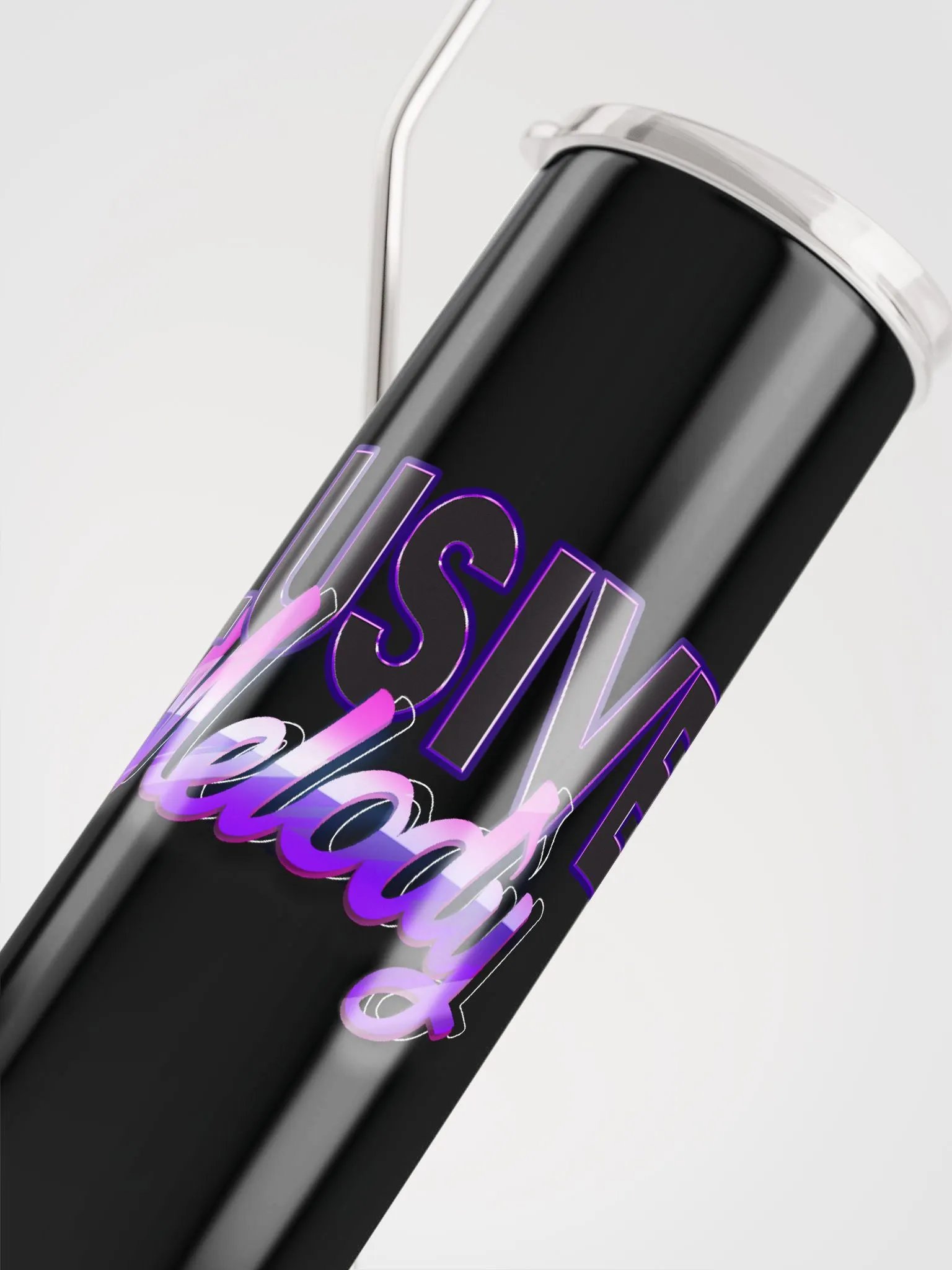 Elusivemelody Logo Tumbler w/ Metal Straw product image (5)