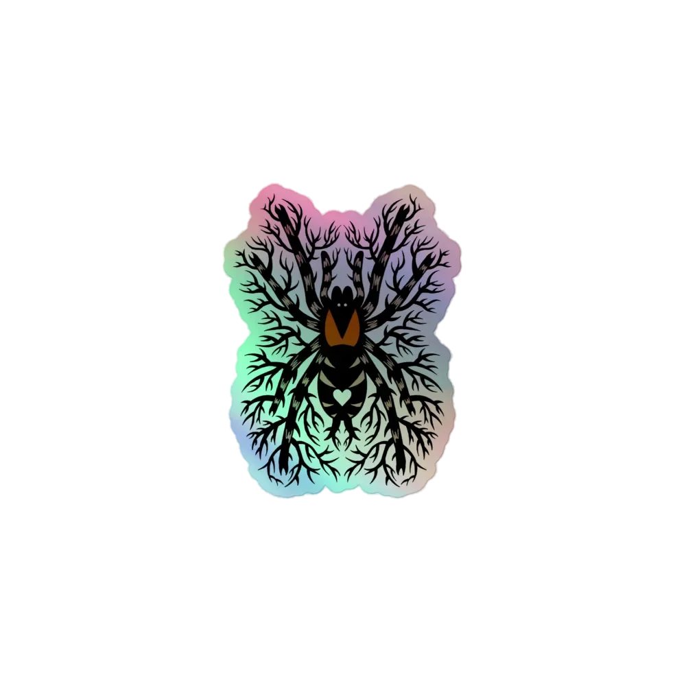 C elegans Valentine Holo Sticker product image (1)