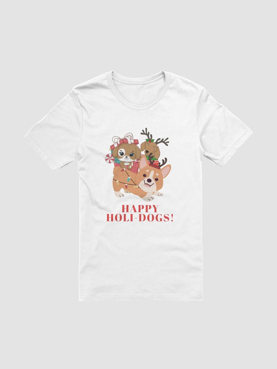 Happy Holi-Dogs & Holidays Cute Christmas Winter Vibes Dogs T-Shirt product image (1)