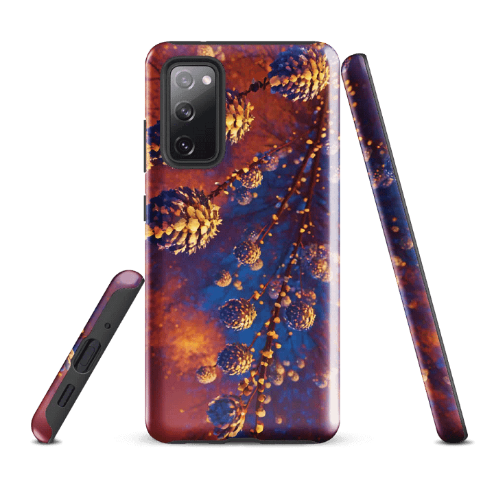 Tough Phone Case for Samsung® - Pinecones in a Fire Abstract Art product image (1)