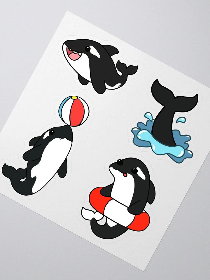 Kawaii Orca Stickers product image (2)