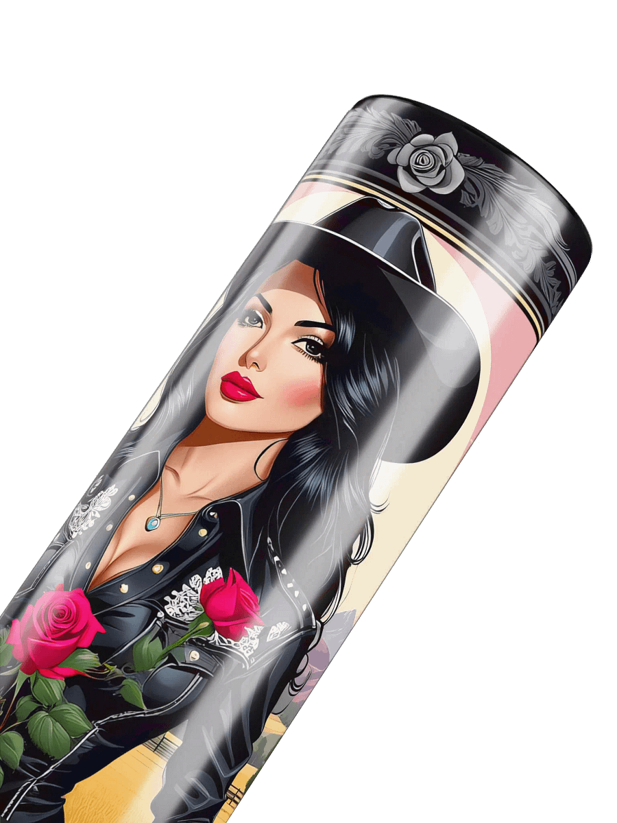 Beautiful Cowgirl 20 oz Skinny Stainless Steel Tumbler - v5 product image (6)