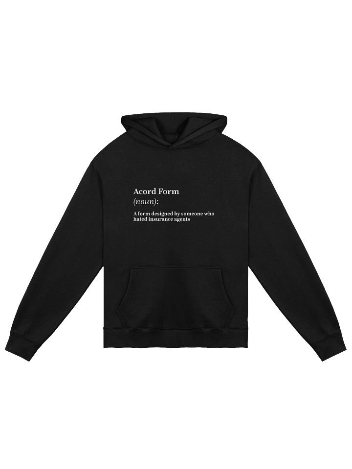 Hilarious 'Acord Form' Definition Hoodie product image (1)