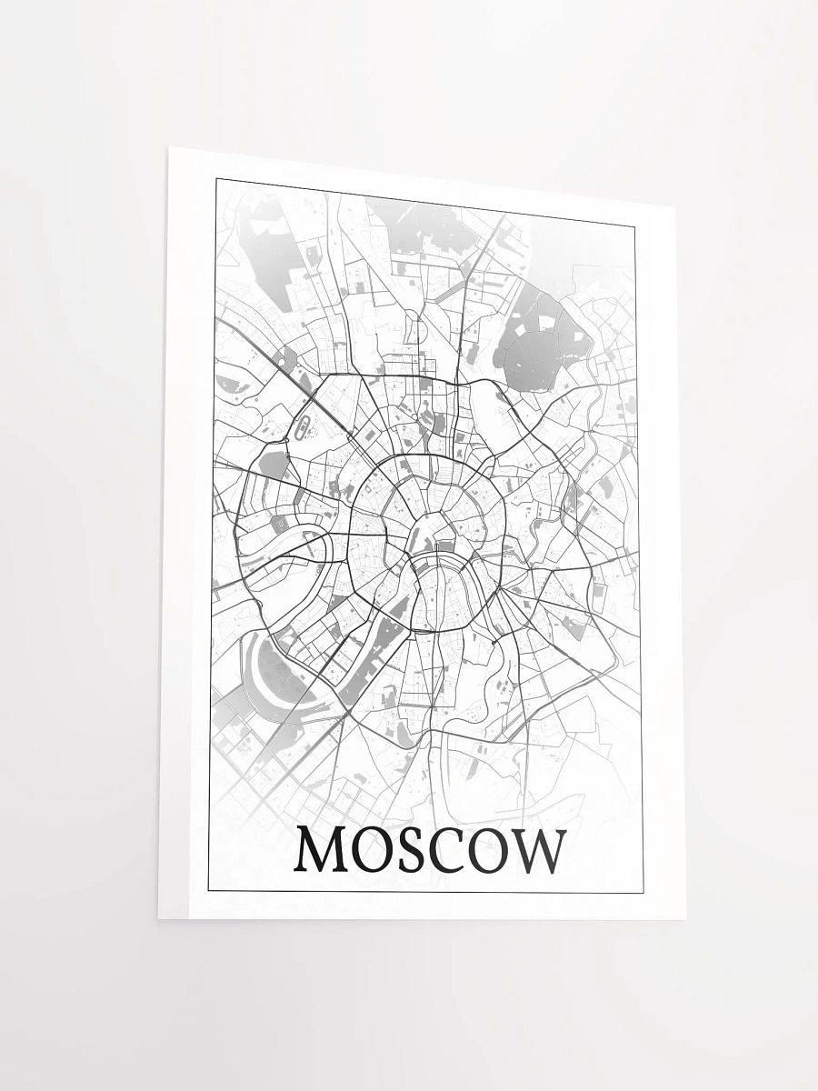 Moscow, Russia, city map print product image (12)