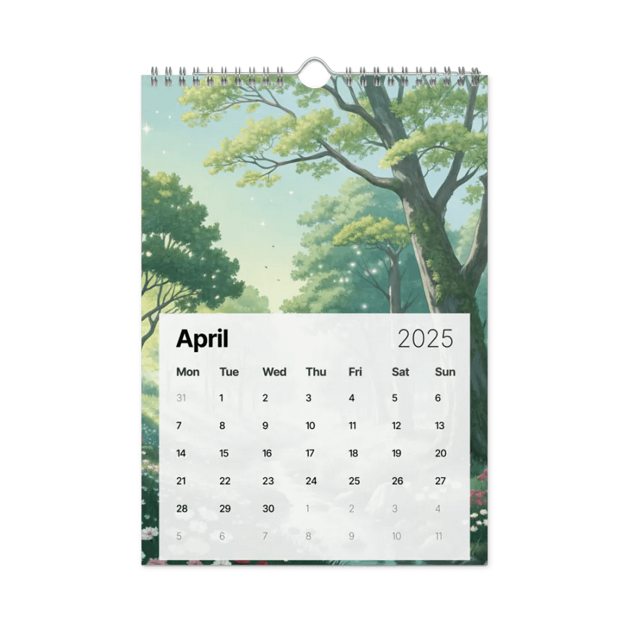 MAGICAL ANIME SEASONS WALL CALENDAR 2025 product image (1)