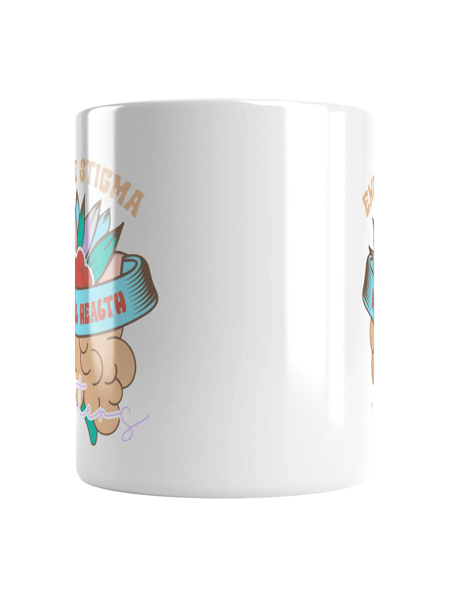 End The Stigma - Mental Health Matters - White Glossy Mug product image (13)