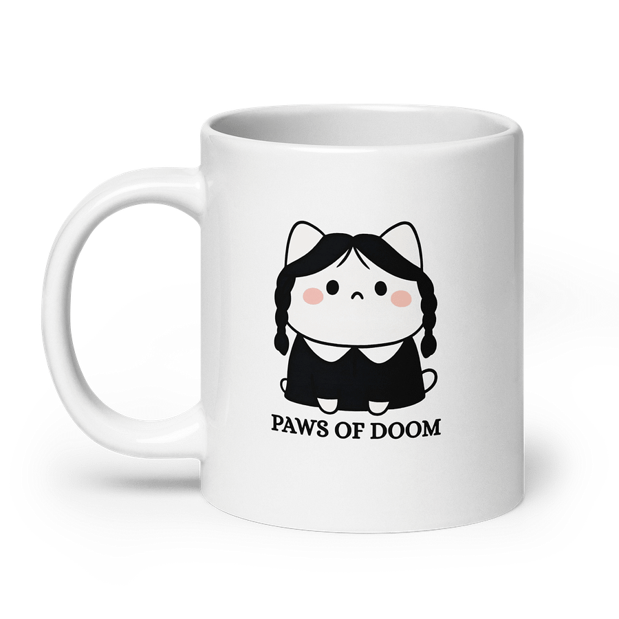 Kawaii Wednesday Cat – Cute Gothic Kitty Inspired by Addams Style product image (8)