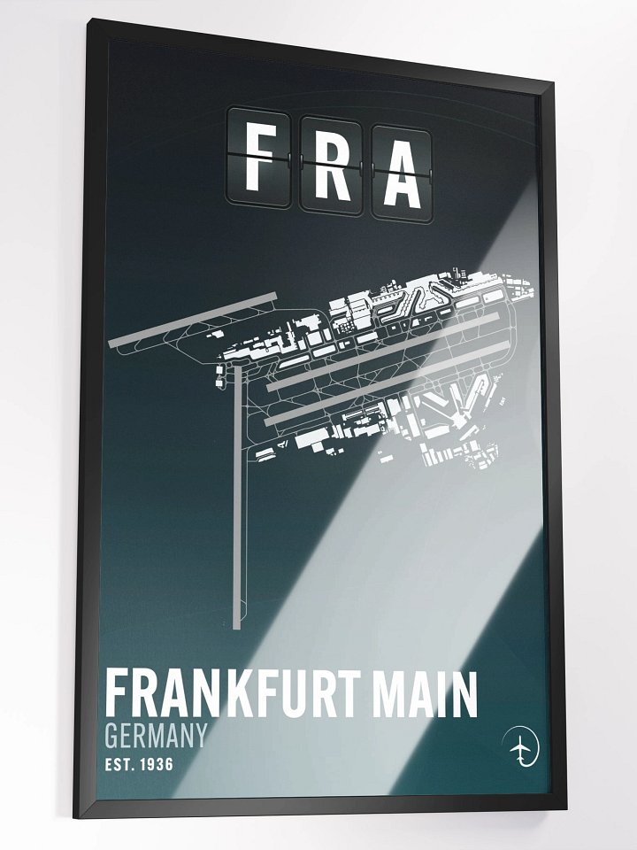 Frankfurt FRA Poster (Framed) product image (2)