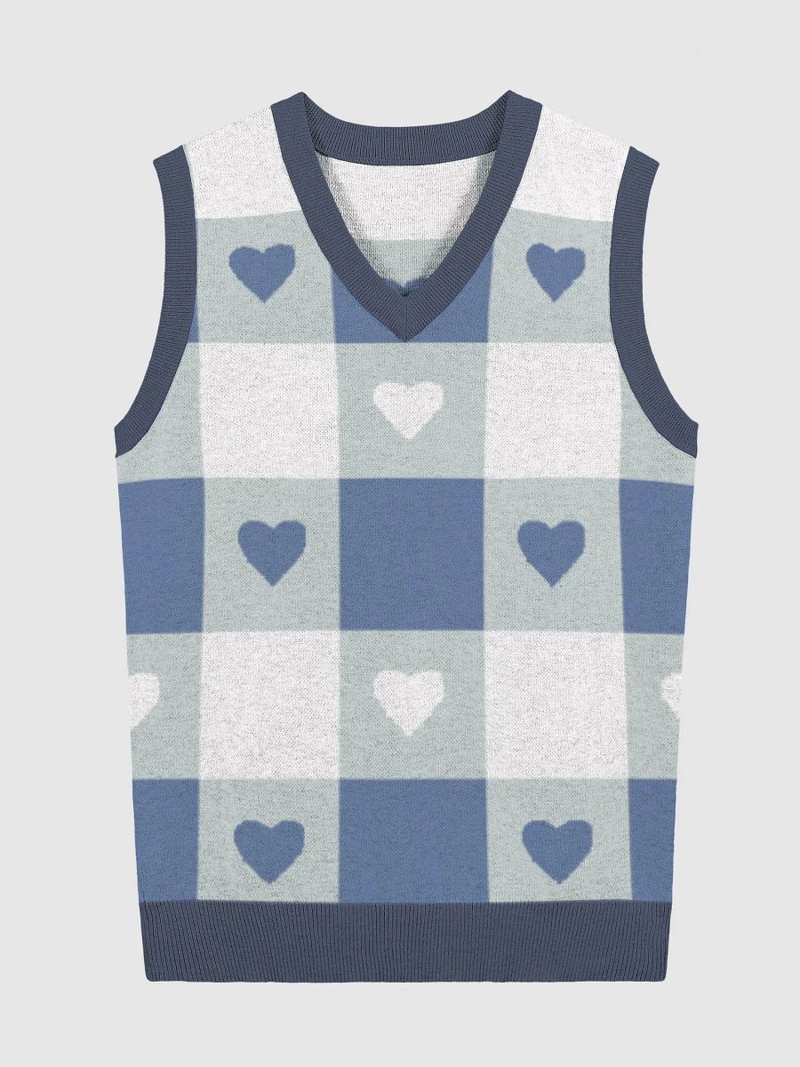 TeddyChan Plaid Vest - Blue product image (4)