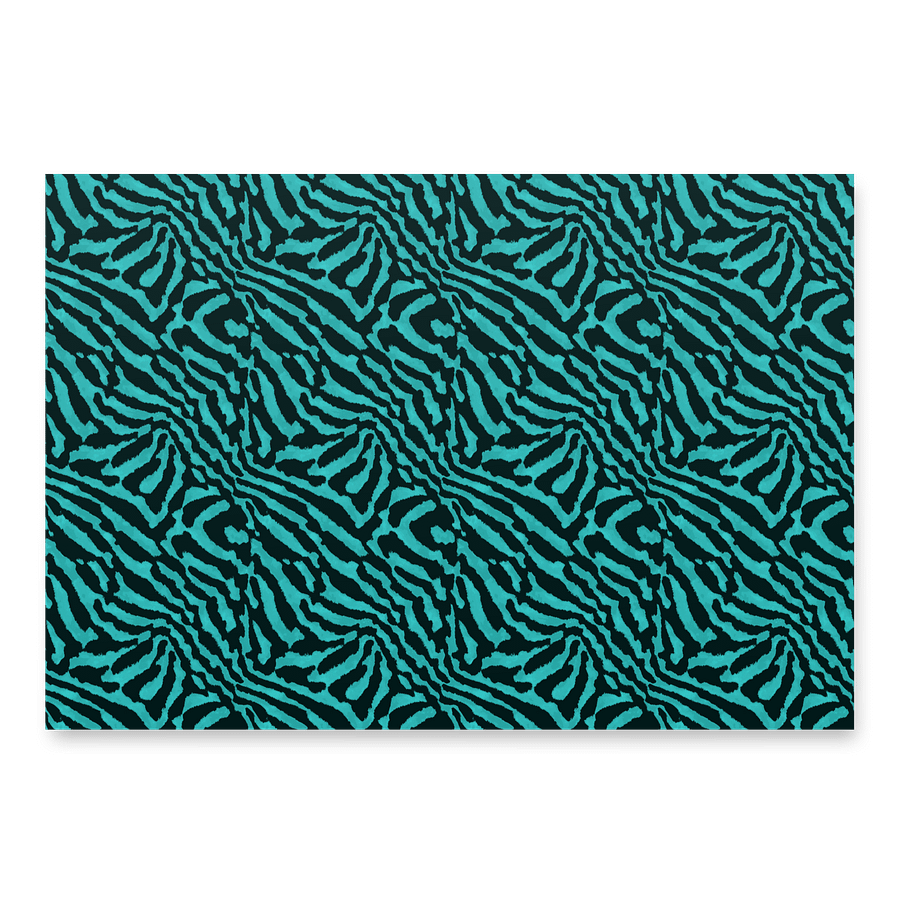Teal Zebra Paper Sheets product image (1)
