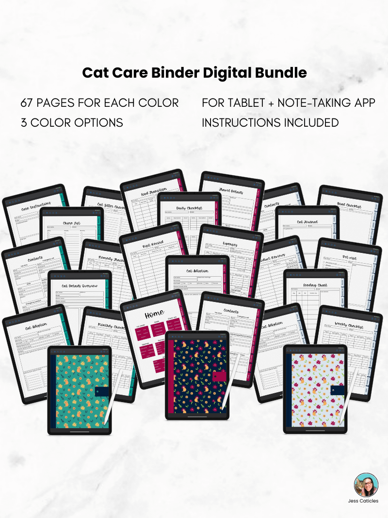 Cat Care Binder Bundle product image (6)