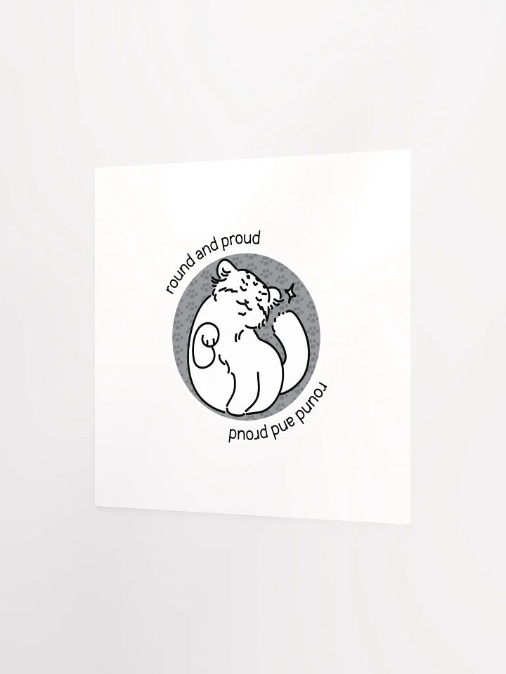 Round and Proud Manul Unlabeled Version - Matte Poster product image (2)