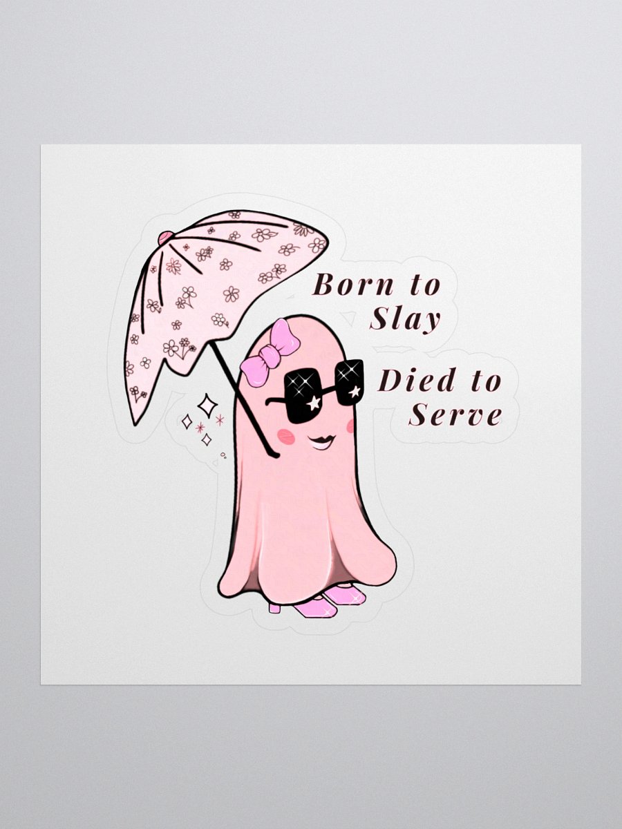 Born to Slay Ghost Sticker product image (1)