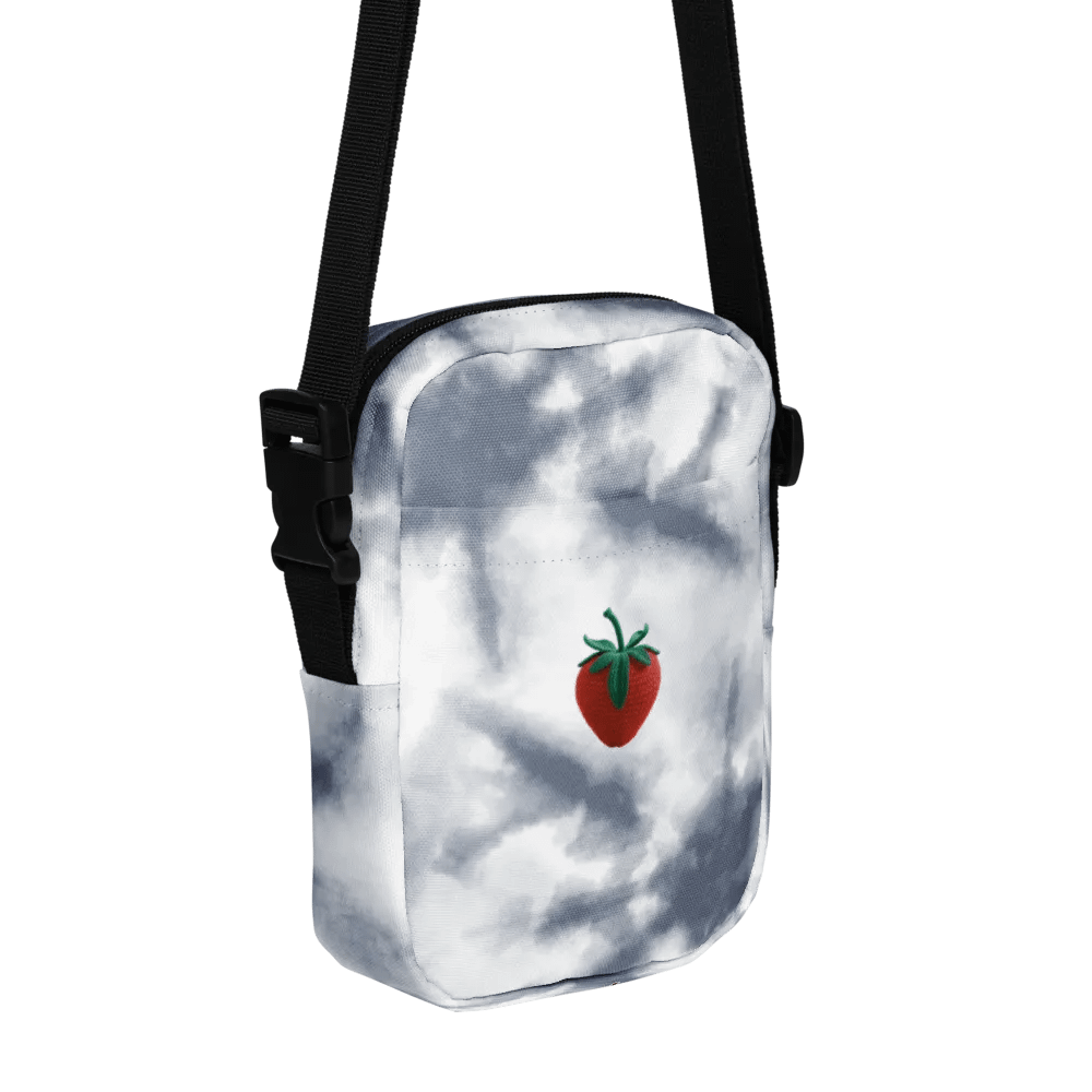 CozyAvocado Light Grey Texture Utility Crossbody Bag Strawberry #1 product image (6)