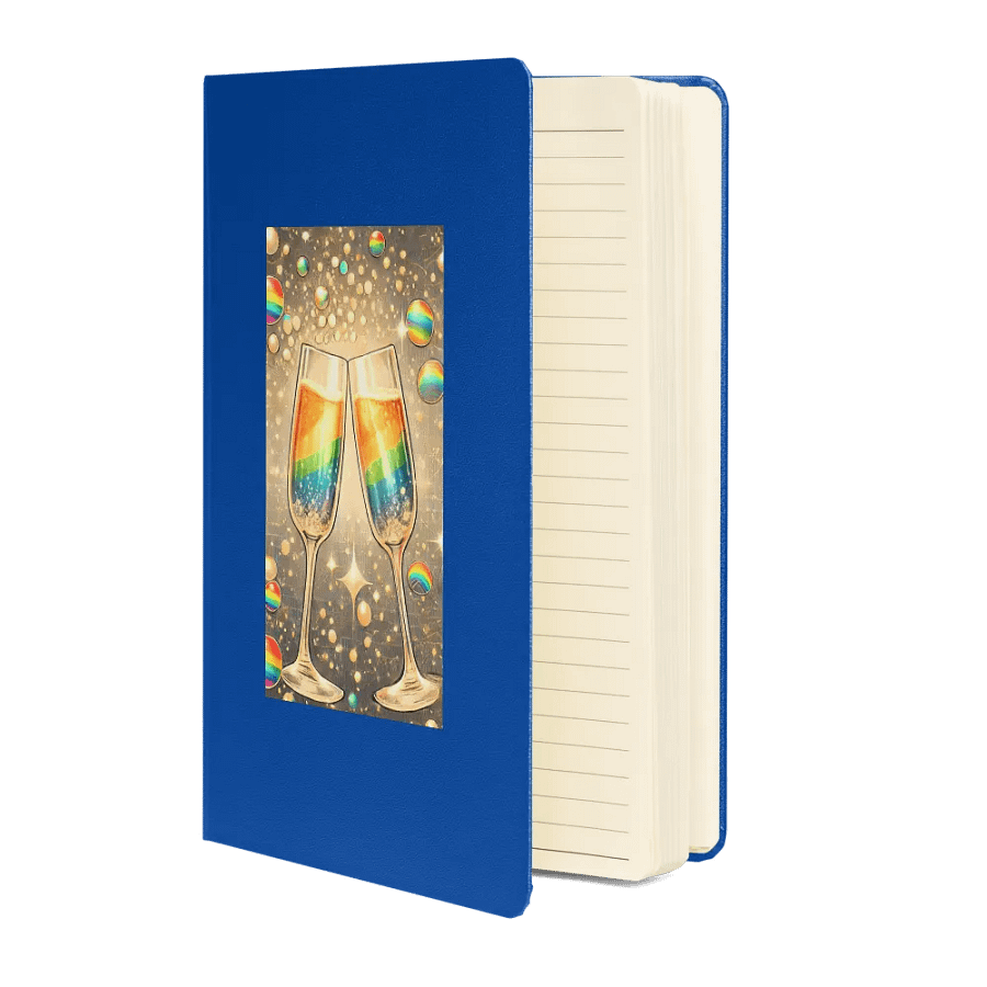 Rainbow Champagne Celebration Journal / Guestbook - BLUE product image (3)