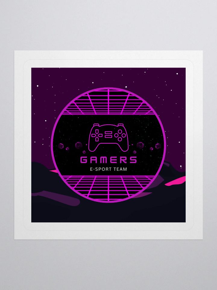 Retro Gamer E-Sport Team Kiss Cut Stickers product image (2)
