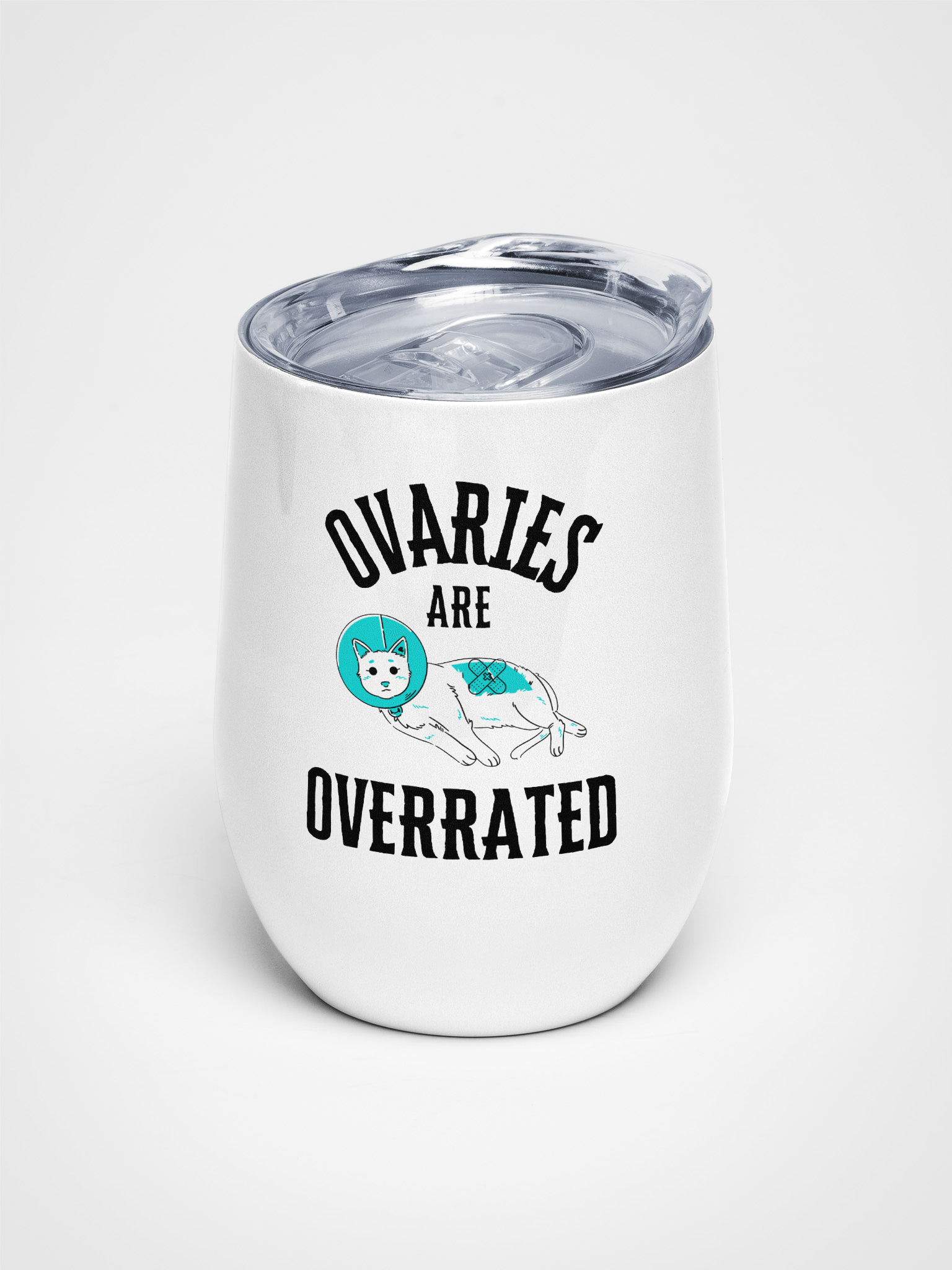 Ovaries are Overrated Wine Tumbler product image (1)