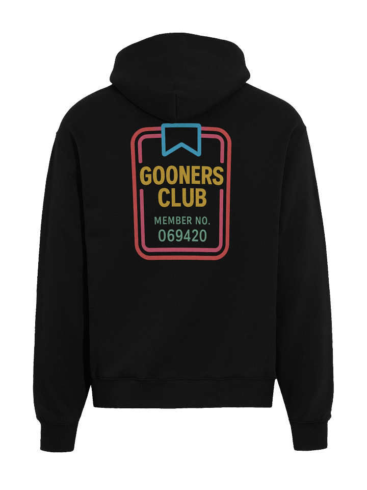 Gooners Club Member Hoodie (pull over, stringless) product image (1)