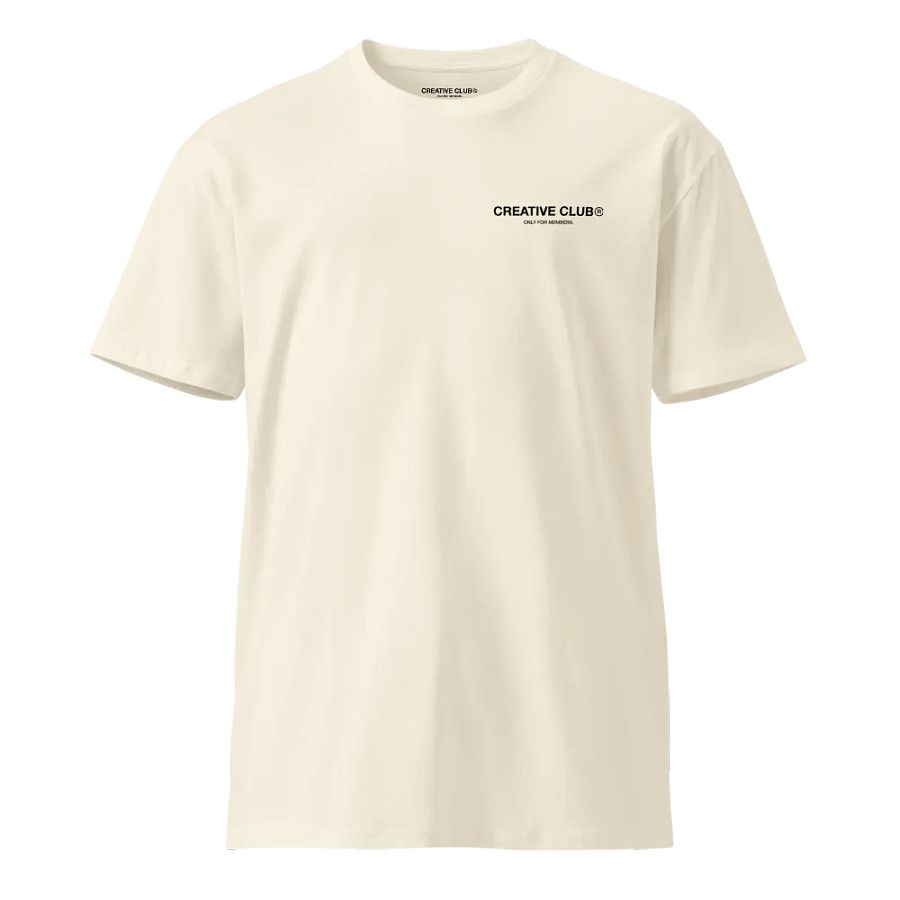 Creative Club Cream T-Shirt product image (1)