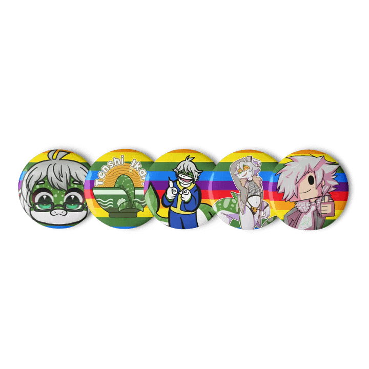IkariTenshi LGBTQIA+ Pin Set 1 product image (1)