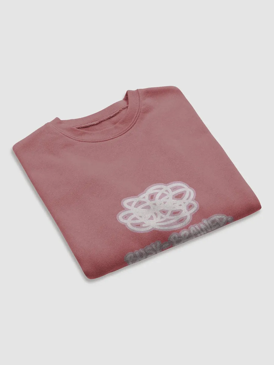 BUSY-BRAINED (lined design, #E1B9CE) Women's Fleece Crop Sweatshirt product image (7)