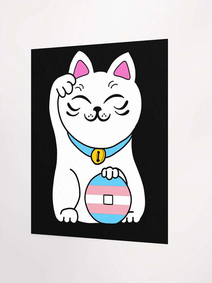 Maneki neko transgender pride poster product image (2)