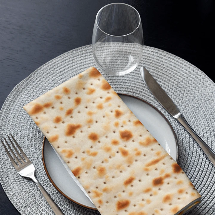 Passover Cloth Napkins- Matzah Pattern product image (2)