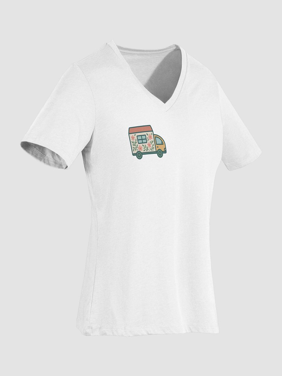 Cosy Cottage Camper Women's V-Neck Tee product image (4)